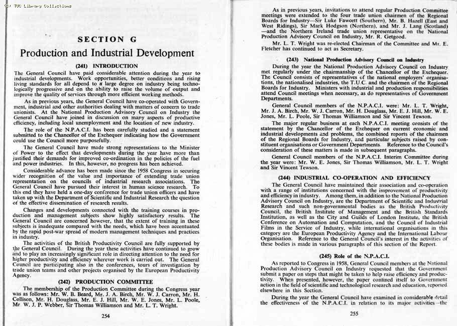 TUC Report, 1959