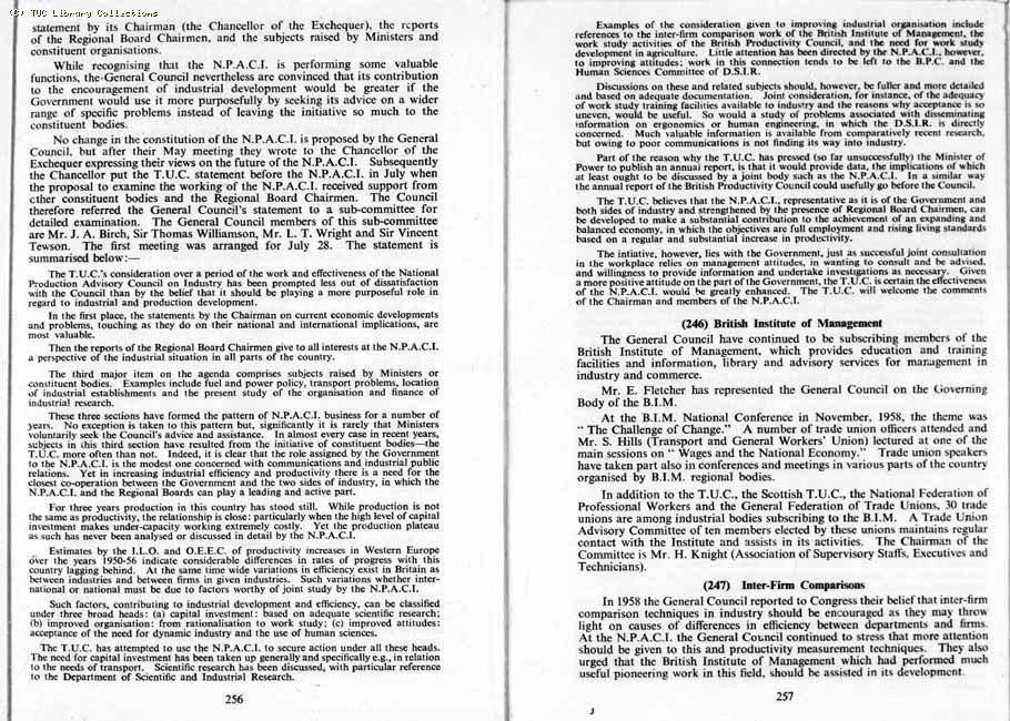 TUC Report, 1959