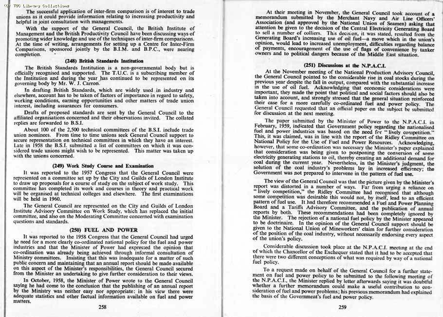 TUC Report, 1959