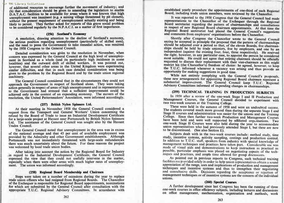 TUC Report, 1959