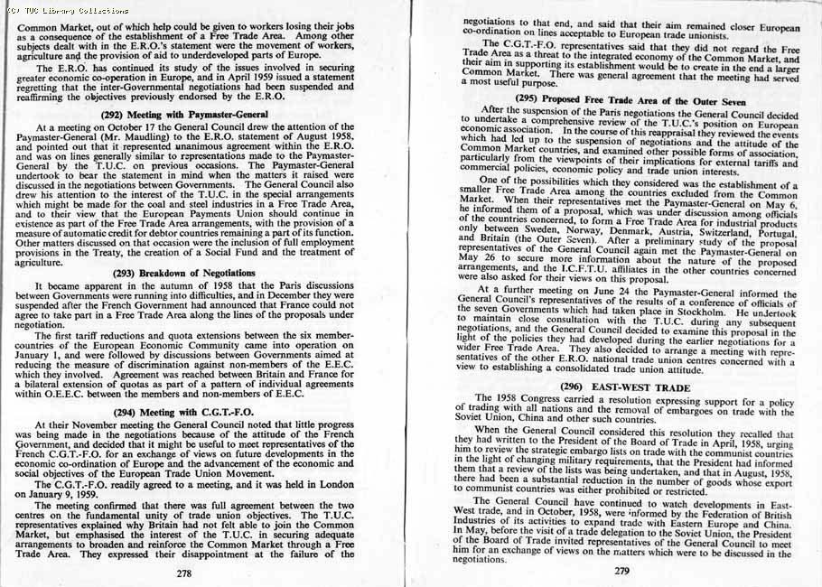TUC Report, 1959