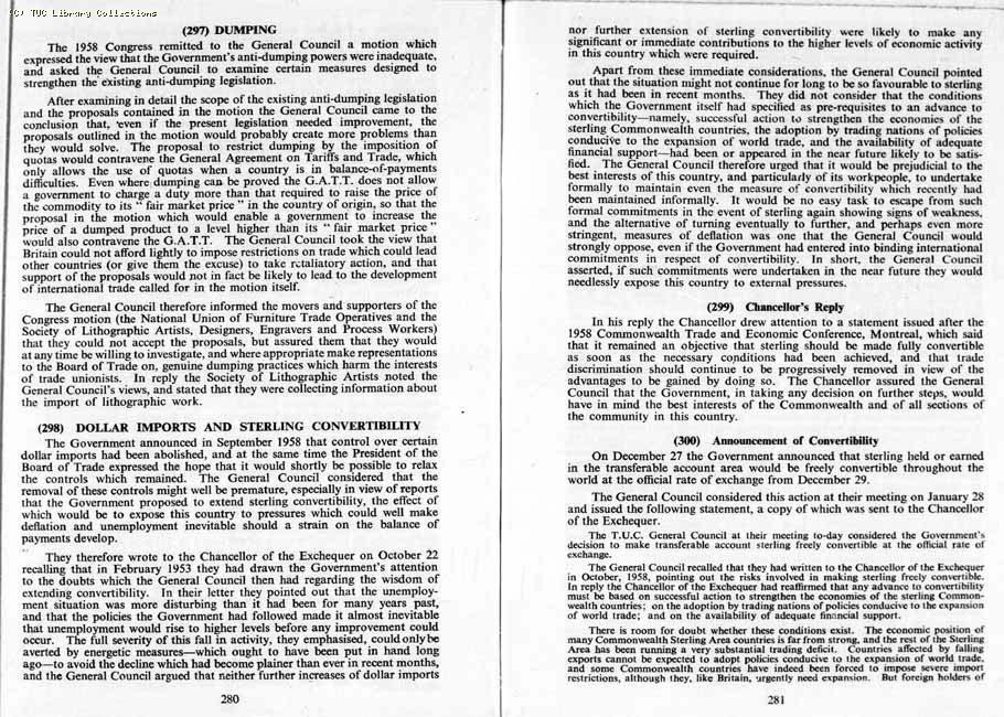 TUC Report, 1959