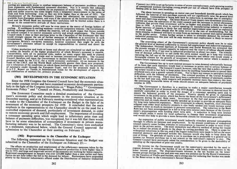 TUC Report, 1959
