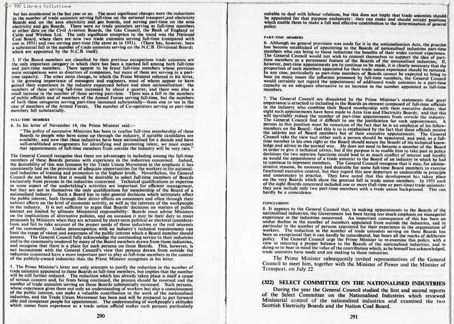 TUC Report, 1959