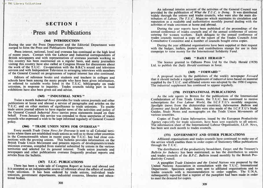 TUC Report, 1959