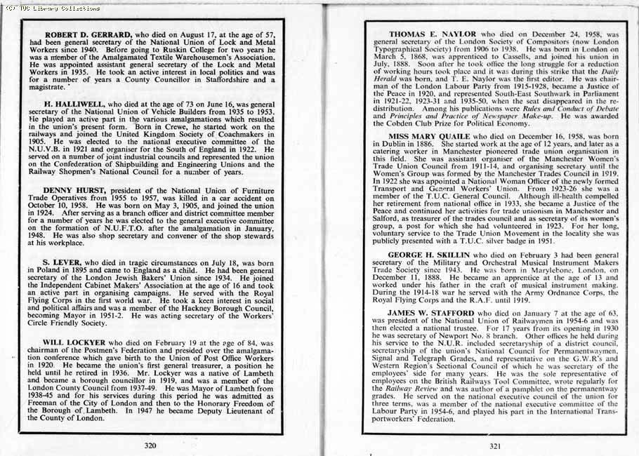 TUC Report, 1959