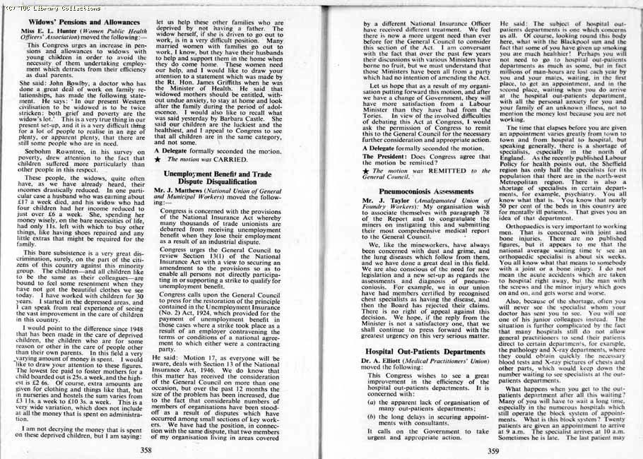 TUC Report, 1959