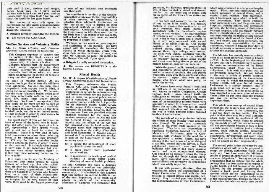 TUC Report, 1959