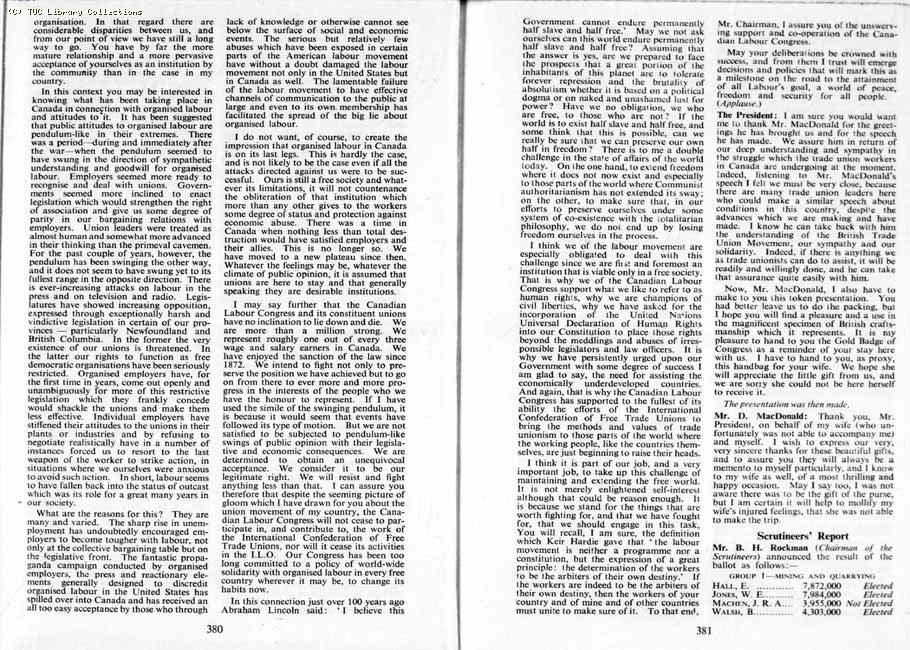 TUC Report, 1959