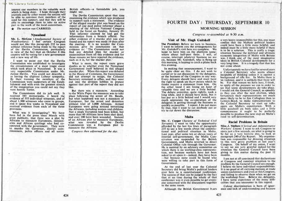TUC Report, 1959