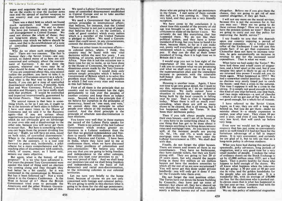 TUC Report, 1959