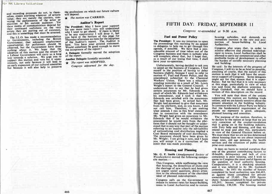 TUC Report, 1959