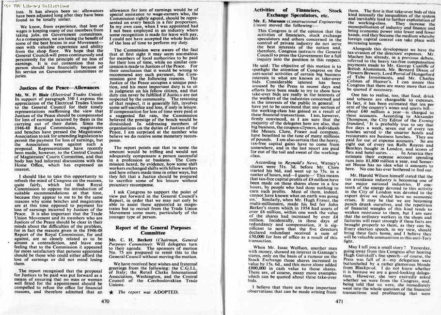 TUC Report, 1959
