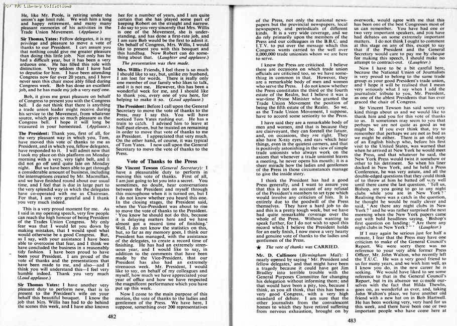 TUC Report, 1959
