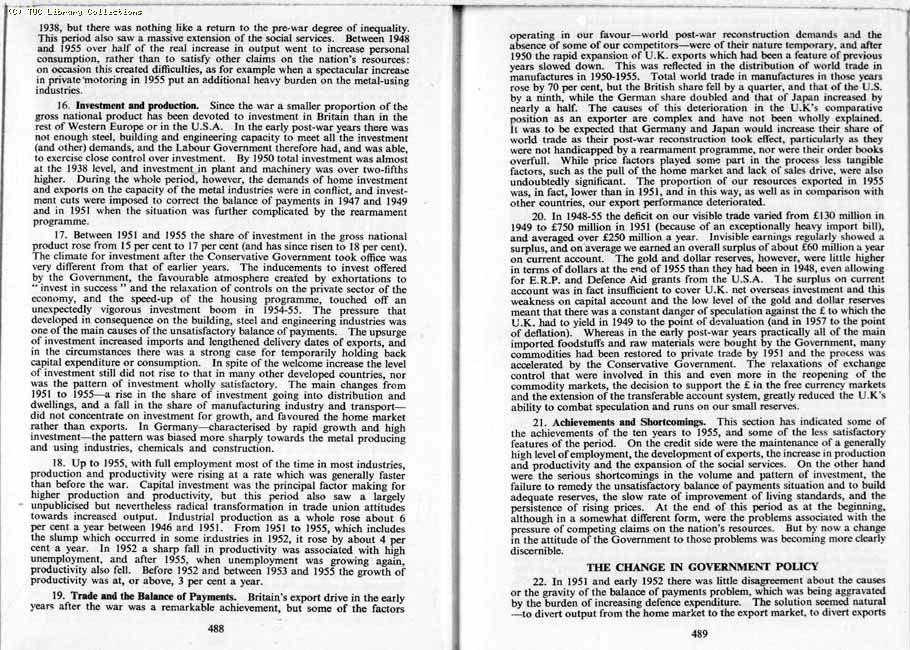 TUC Report, 1959