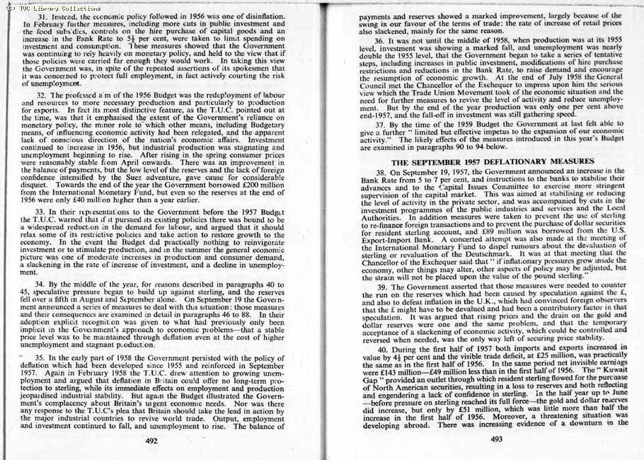 TUC Report, 1959