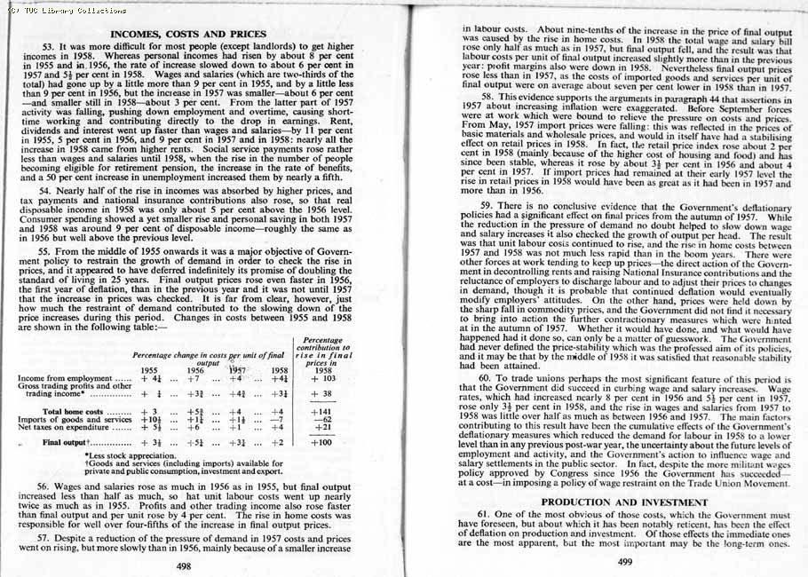 TUC Report, 1959