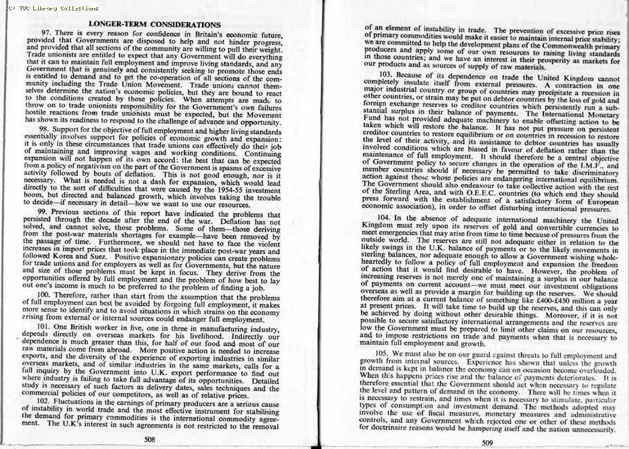 TUC Report, 1959