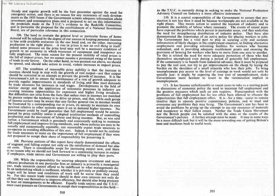 TUC Report, 1959