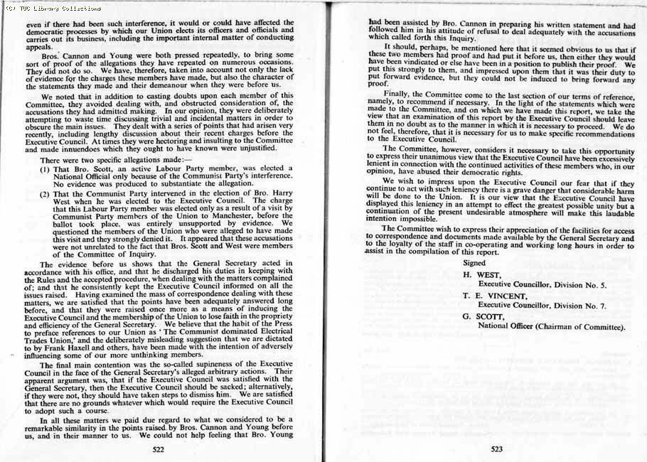 TUC Report, 1959