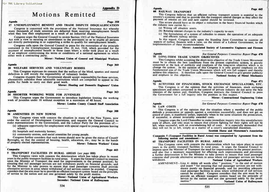 TUC Report, 1959