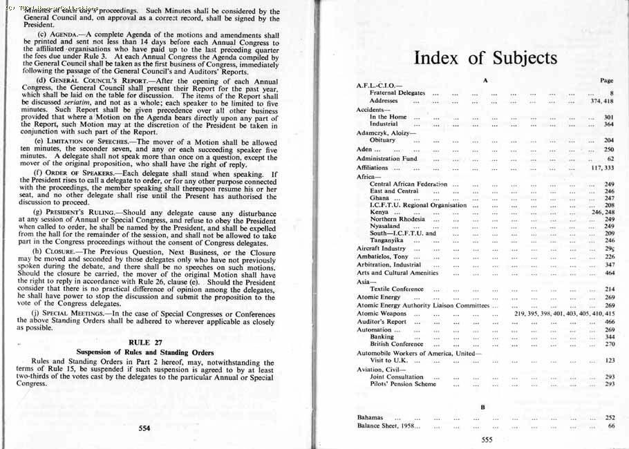 TUC Report, 1959