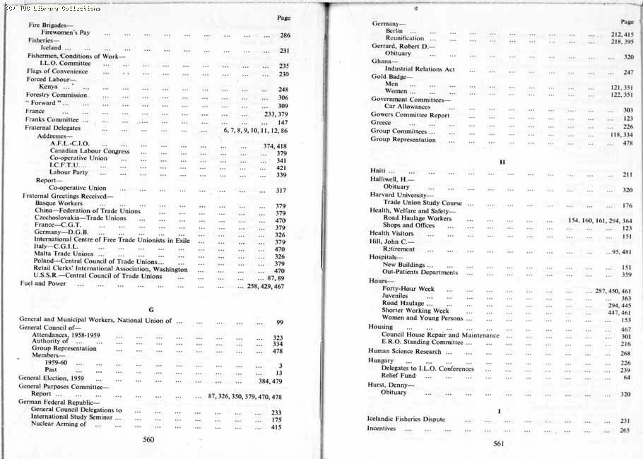 TUC Report, 1959