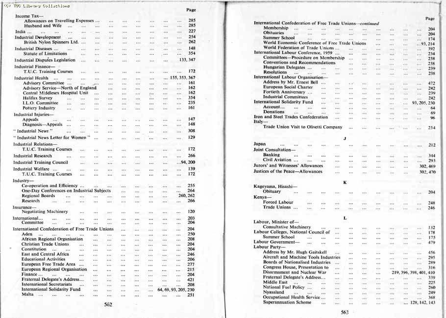 TUC Report, 1959
