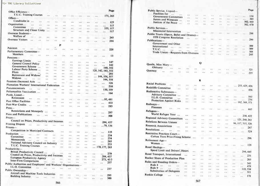 TUC Report, 1959
