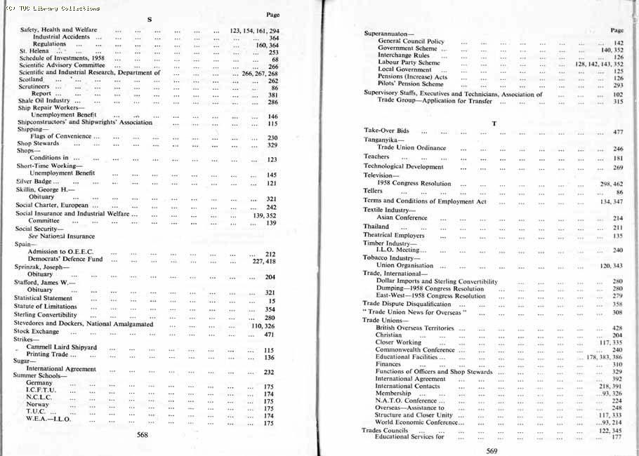 TUC Report, 1959