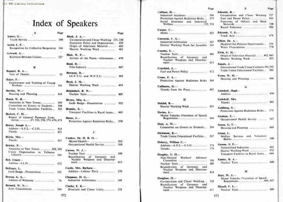 TUC Report, 1959