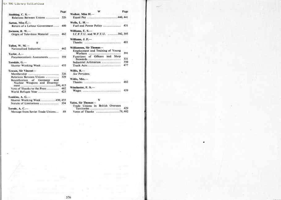 TUC Report, 1959