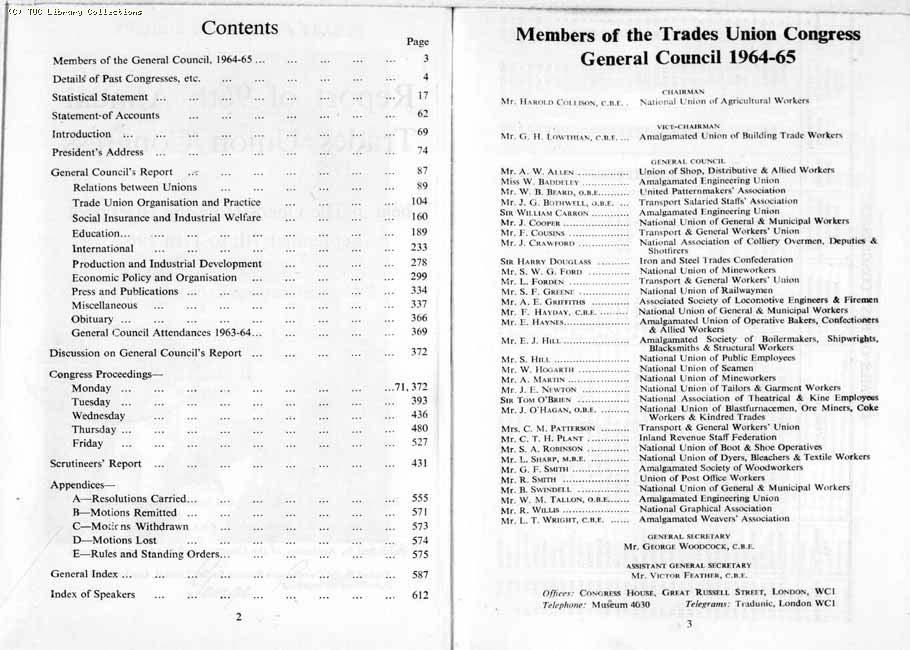 TUC Report, 1964