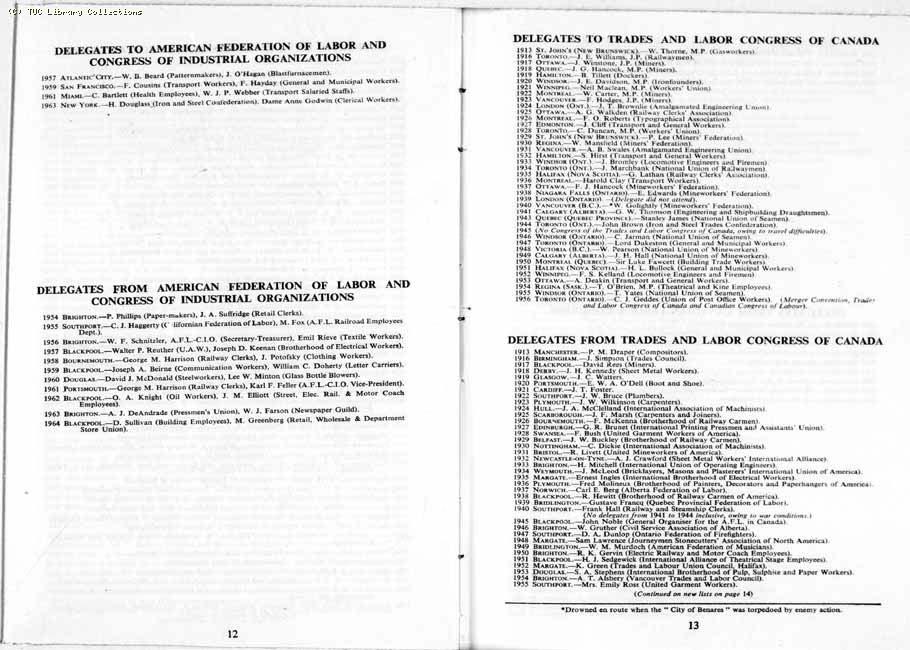 TUC Report, 1964