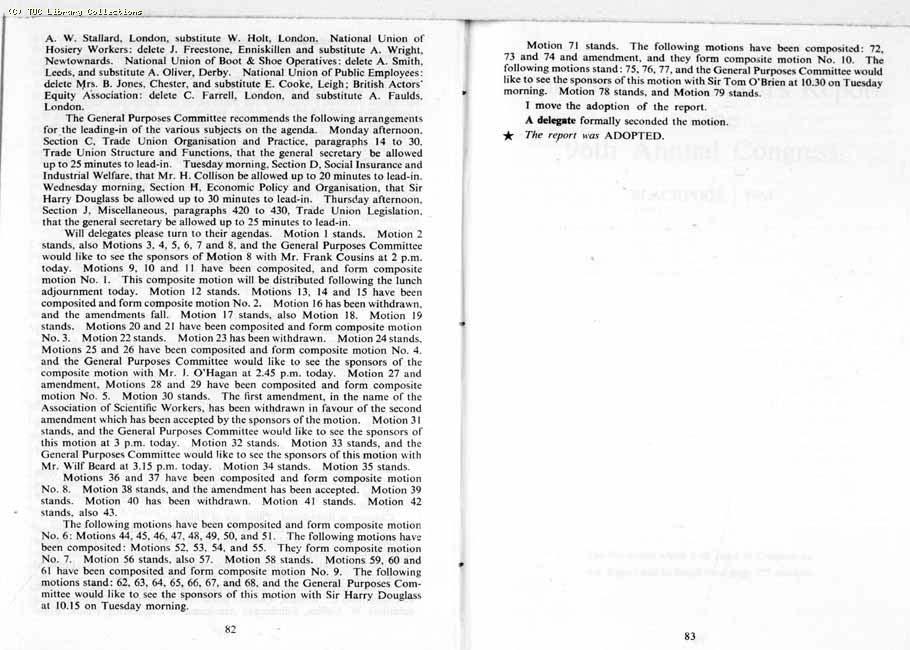 TUC Report, 1964