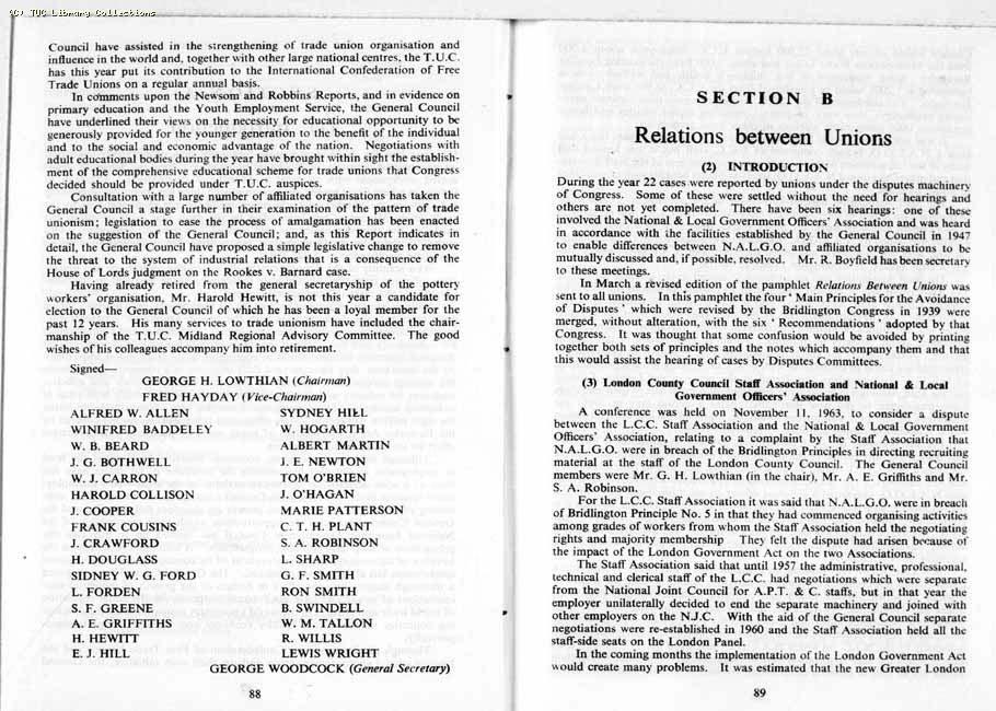 TUC Report, 1964