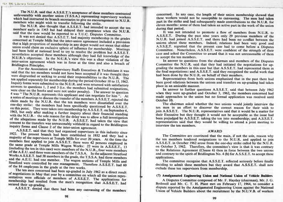 TUC Report, 1964