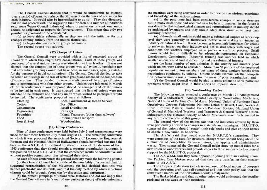 TUC Report, 1964
