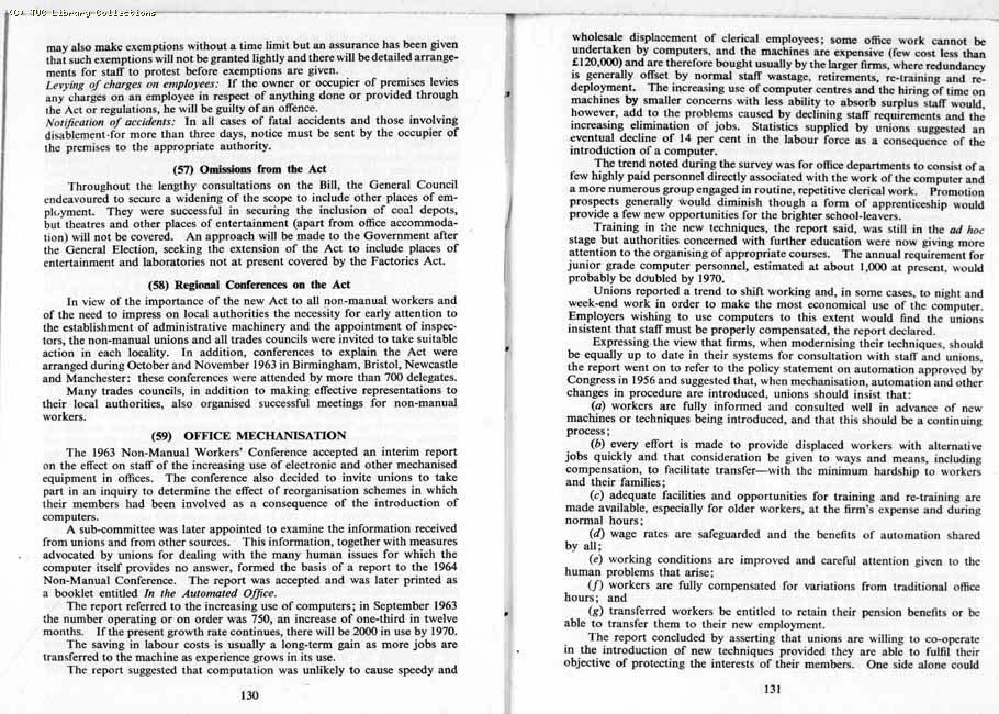 TUC Report, 1964