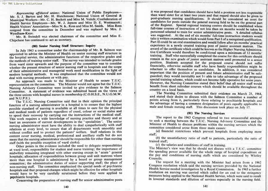 TUC Report, 1964