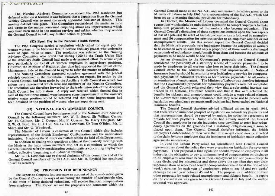 TUC Report, 1964
