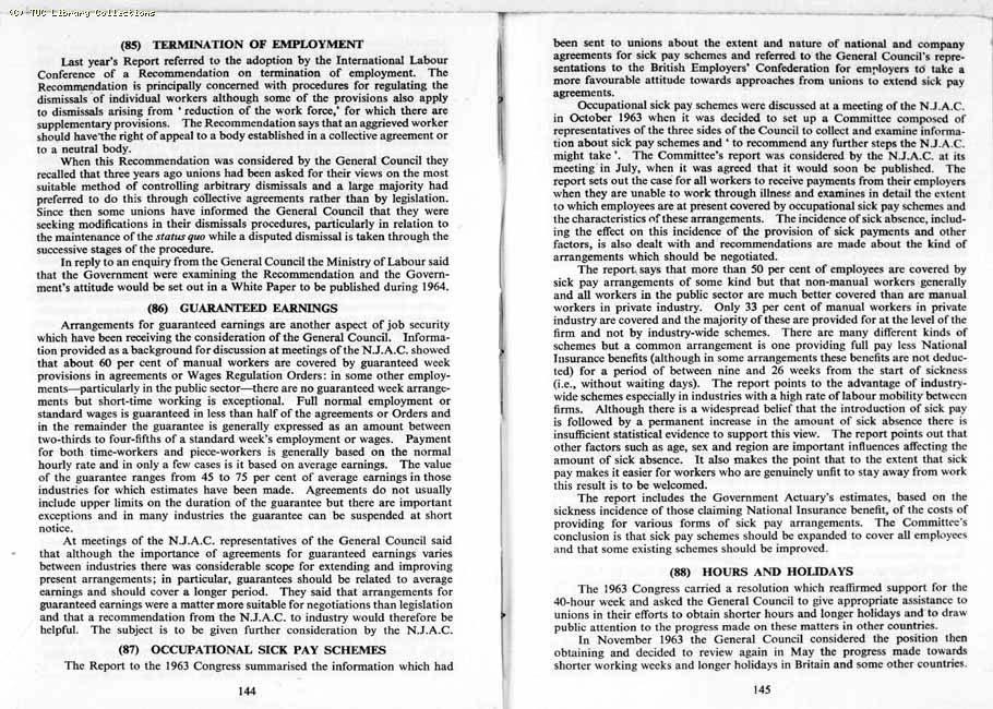 TUC Report, 1964