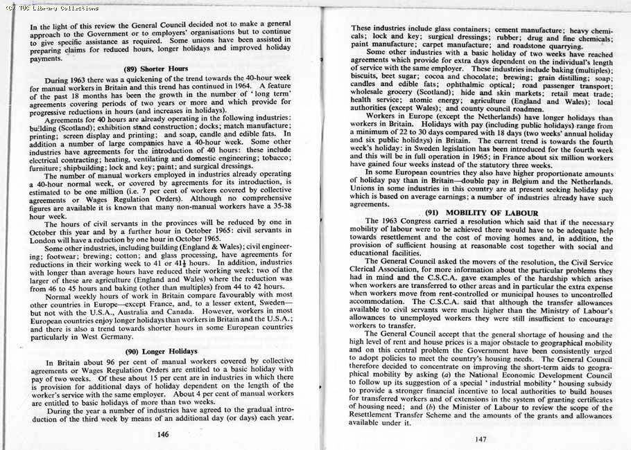 TUC Report, 1964