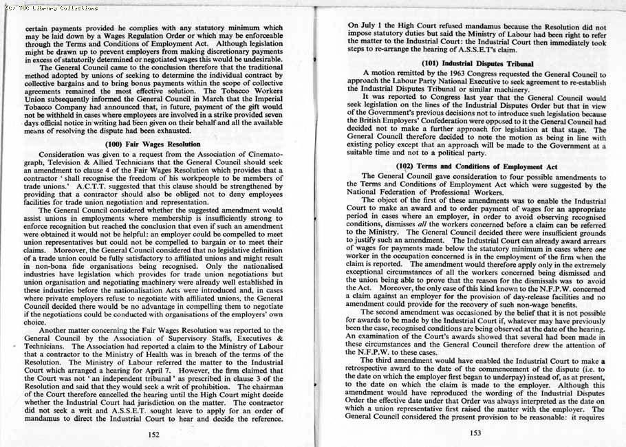 TUC Report, 1964