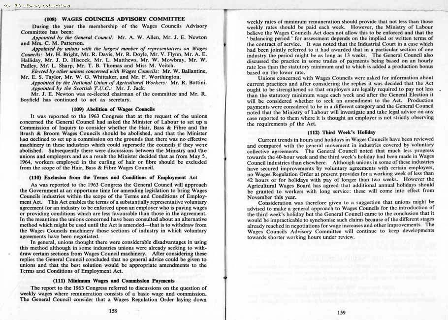 TUC Report, 1964