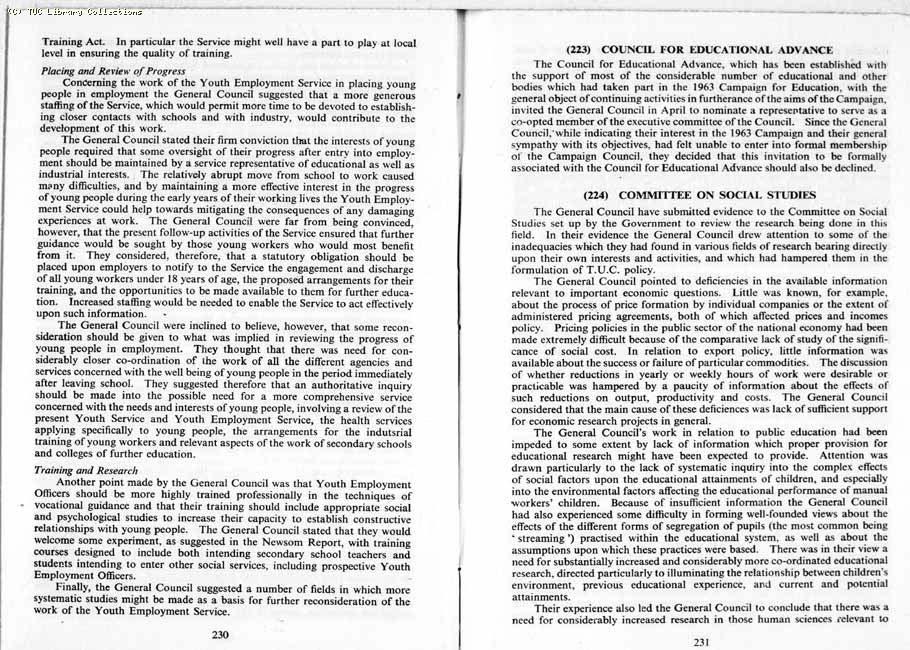 TUC Report, 1964