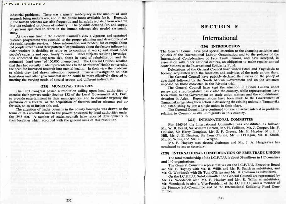 TUC Report, 1964