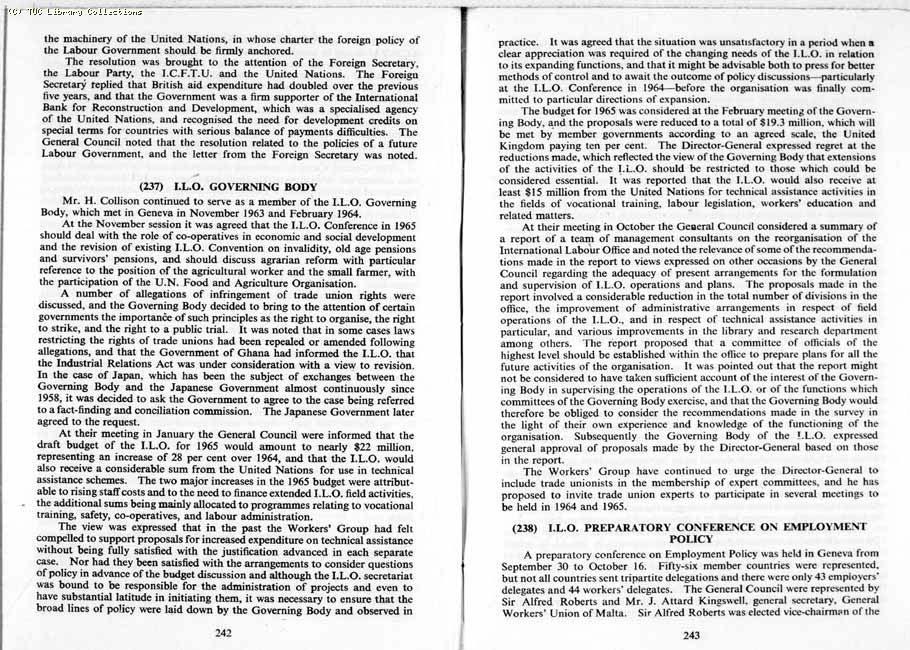 TUC Report, 1964