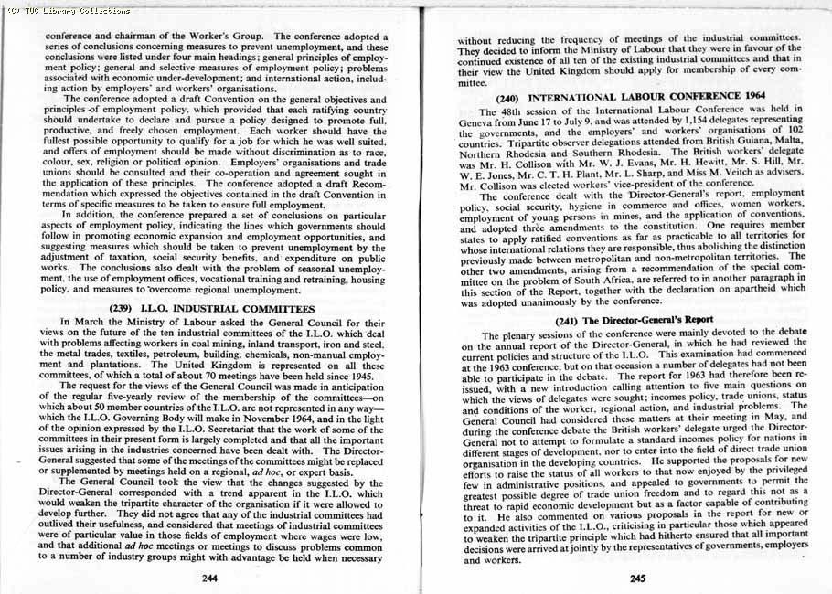 TUC Report, 1964