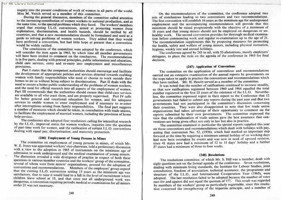 TUC Report, 1964